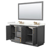 Custom image for Dark Gray with Satin Bronze Trim / Giotto Quartz / 58