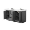Custom image for Dark Gray with Brushed Nickel Trim / Carrara Cultured Marble / No Mirror