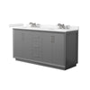 Custom image for Dark Gray with Brushed Nickel Trim / Carrara Cultured Marble / No Mirror