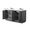 Custom image for Dark Gray with Brushed Nickel Trim / Giotto Quartz / No Mirror