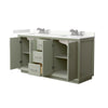 Custom image for Light Green with Brushed Nickel Trim / Giotto Quartz / No Mirror