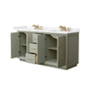 Custom image for Light Green with Satin Bronze Trim / Carrara Cultured Marble / No Mirror
