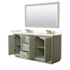 Custom image for Light Green with Satin Bronze Trim / Giotto Quartz / 58