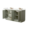 Custom image for Light Green with Satin Bronze Trim / Giotto Quartz / No Mirror