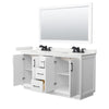 Custom image for White with Matte Black Trim / White Quartz / 58