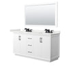 Custom image for White with Matte Black Trim / White Quartz / 58