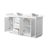 Custom image for White with Brushed Nickel Trim / Giotto Quartz / No Mirror