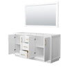 Custom image for White with Satin Bronze Trim / 58