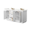 Custom image for White with Satin Bronze Trim / Giotto Quartz / No Mirror