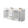 Custom image for White with Satin Bronze Trim / White Quartz / No Mirror
