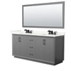 Custom image for Dark Gray with Matte Black Trim / Giotto Quartz / 70