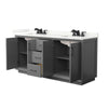 Custom image for Dark Gray with Matte Black Trim / Giotto Quartz / No Mirror