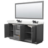 Custom image for Dark Gray with Matte Black Trim / White Quartz / 70