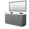 Custom image for Dark Gray with Matte Black Trim / White Quartz / 70