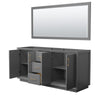 Custom image for Dark Gray with Satin Bronze Trim / 70