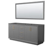 Custom image for Dark Gray with Satin Bronze Trim / 70