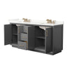 Custom image for Dark Gray with Satin Bronze Trim / Giotto Quartz / No Mirror