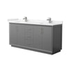 Custom image for Dark Gray with Brushed Nickel Trim / Carrara Cultured Marble / No Mirror