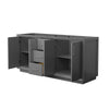 Custom image for Dark Gray with Brushed Nickel Trim / No Mirror