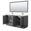 Custom image for Dark Gray with Brushed Nickel Trim / Giotto Quartz / 70