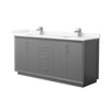 Custom image for Dark Gray with Brushed Nickel Trim / Giotto Quartz / No Mirror