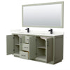 Custom image for Light Green with Matte Black Trim / Giotto Quartz / 70