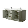 Custom image for Light Green with Brushed Nickel Trim / Giotto Quartz / No Mirror