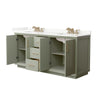 Custom image for Light Green with Satin Bronze Trim / Giotto Quartz / No Mirror