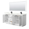 Custom image for White with Matte Black Trim / Giotto Quartz / 70
