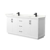 Custom image for White with Matte Black Trim / Giotto Quartz / No Mirror