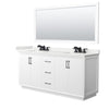 Custom image for White with Matte Black Trim / White Quartz / 70