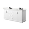 Custom image for White with Matte Black Trim / White Quartz / No Mirror