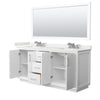 Custom image for White with Brushed Nickel Trim / White Quartz / 70
