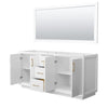 Custom image for White with Satin Bronze Trim / 70