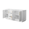Custom image for White with Satin Bronze Trim / No Mirror