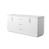 Custom image for White with Satin Bronze Trim / No Mirror