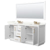 Custom image for White with Satin Bronze Trim / Giotto Quartz / 70