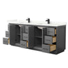 Custom image for Dark Gray with Matte Black Trim / Giotto Quartz / No Mirror