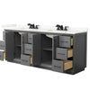 Custom image for Dark Gray with Matte Black Trim / Giotto Quartz / No Mirror