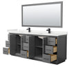 Custom image for Dark Gray with Matte Black Trim / White Quartz / 70