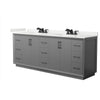 Custom image for Dark Gray with Matte Black Trim / White Quartz / No Mirror