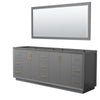Custom image for Dark Gray with Satin Bronze Trim / 70