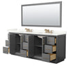 Custom image for Dark Gray with Satin Bronze Trim / Giotto Quartz / 70