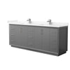 Custom image for Dark Gray with Brushed Nickel Trim / Carrara Cultured Marble / No Mirror