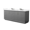 Custom image for Dark Gray with Brushed Nickel Trim / Carrara Cultured Marble / No Mirror