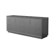 Custom image for Dark Gray with Brushed Nickel Trim / No Mirror