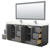 Custom image for Dark Gray with Brushed Nickel Trim / Giotto Quartz / 70