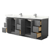 Custom image for Dark Gray with Brushed Nickel Trim / Giotto Quartz / No Mirror