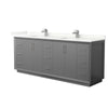 Custom image for Dark Gray with Brushed Nickel Trim / Giotto Quartz / No Mirror