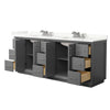 Custom image for Dark Gray with Brushed Nickel Trim / Giotto Quartz / No Mirror